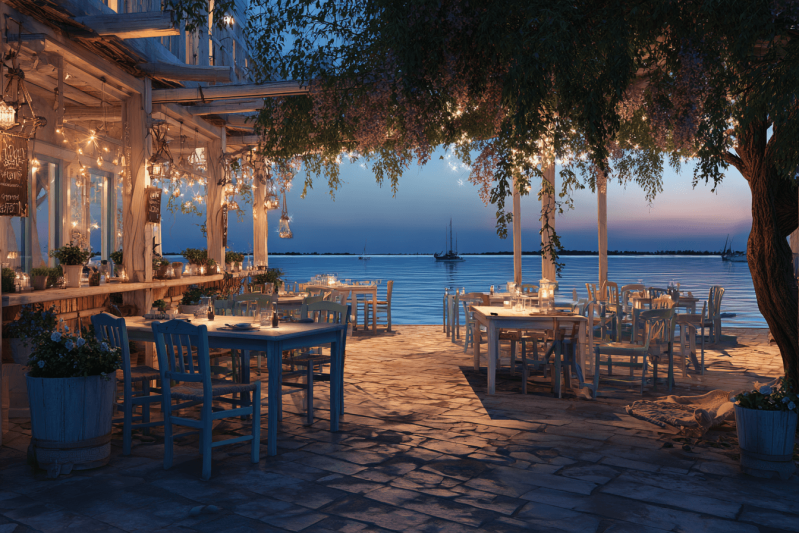 Дополнительное освещение в летних кафе без проводов и риска