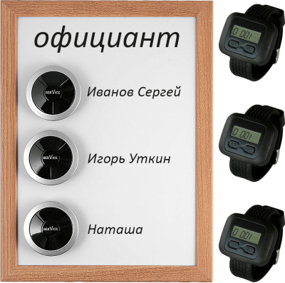 Комплект вызова для кухни iBells-8
