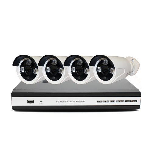 Комплект проводной E4: 4 камеры 720p + ресивер