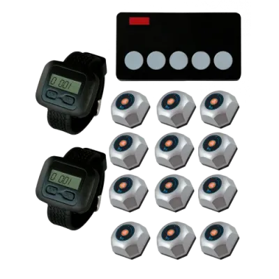 Комплект вызова официанта гостем и поваром iBells-49